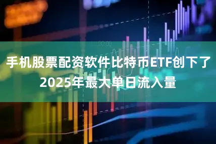 手机股票配资软件比特币ETF创下了2025年最大单日流入量