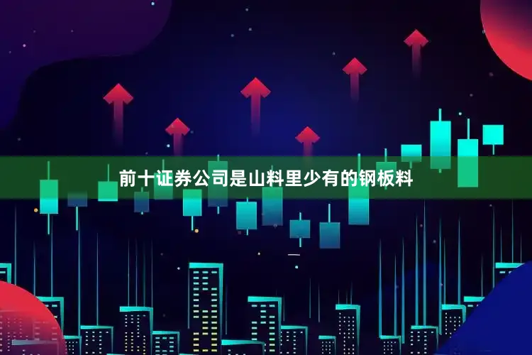 前十证券公司是山料里少有的钢板料